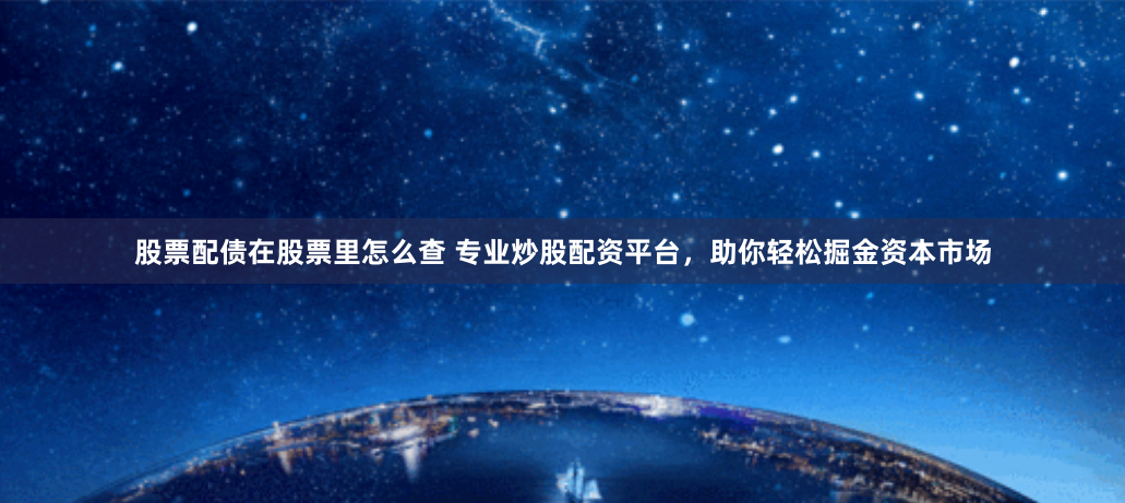 股票配债在股票里怎么查 专业炒股配资平台，助你轻松掘金资本市场